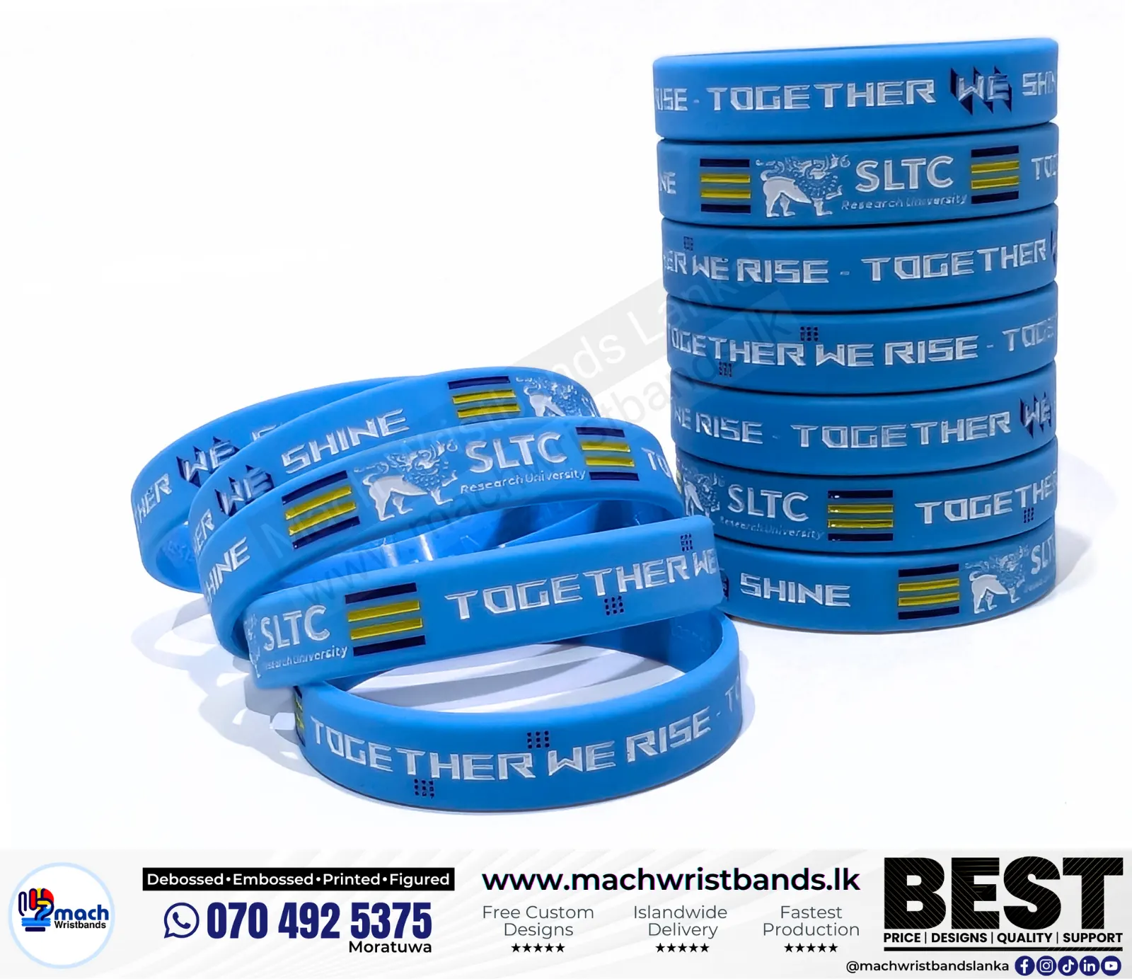 Coloured university bands